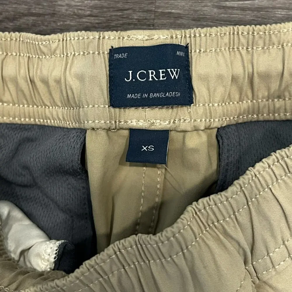 NWT J. Crew Tech Dock Pant Men’s Drawstring Khaki Tan Size XS